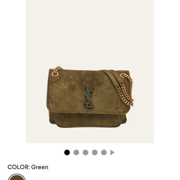 Saint Laurent Suede Niki Bag - Picture 10 of 14